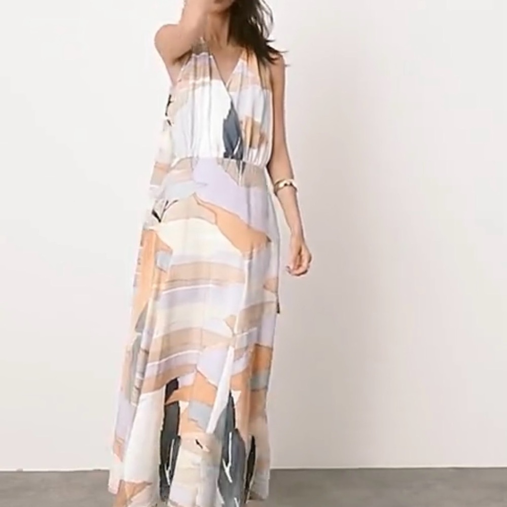An elegant Multicolor Maxi Dress